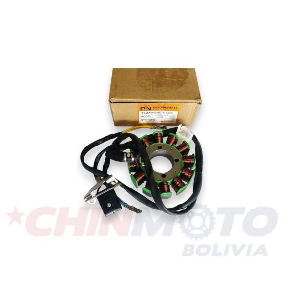 BOBINA DE MOTOR MOTOCAR 12 NUCLEOS 160v